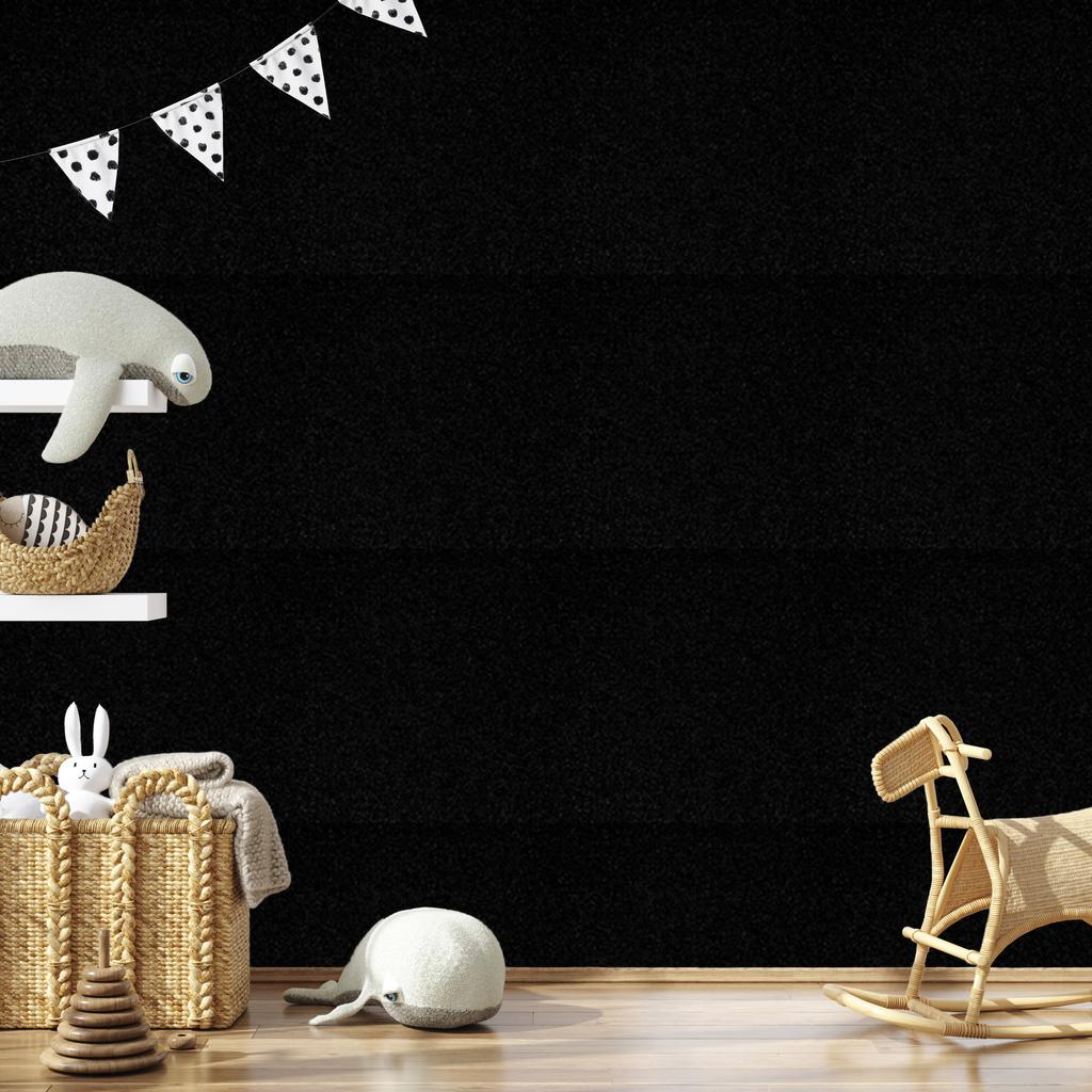 Black and graphite glitter wallpaper for living room and bedroom 50x1000