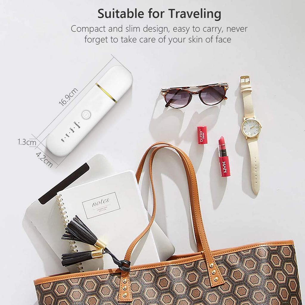 EMS Ionenimport Gesichtslifting-Vibrationsmassagegerät, tiefes Gesicht, Porenreinigung, Mitesser-Entferner, Ultraschall-Hautwäscher