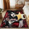 1PC Custom Name Gothic Beauty Portrait Theme Floor Mat Ideal for Living Room, Game Rooms, Office, Bedroom, Office Floor Mat , Floor Mats for Home