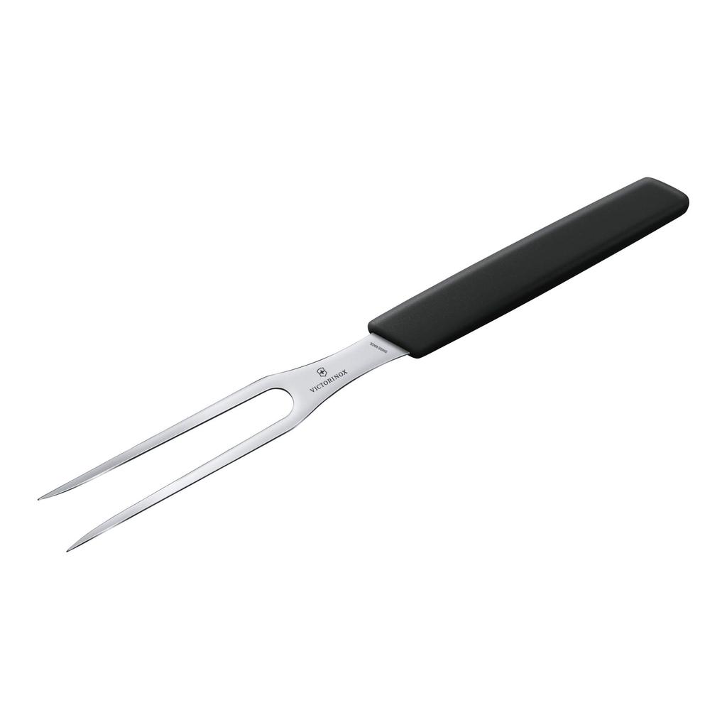 Victorinox Forchettone da intaglio 15 cm Nero Swiss Modern Meat Beef BBQ 6.9033.15B