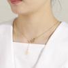 Unift Modischer Mond Stern Anhänger Halskette Einfache Edelstahl Stern Mond Schlüsselbein Kette Gold Farbe Halsketten für Frauen