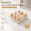 Divided Compartments Egg Organizer PET Eggs Fresh Storage Box  Kitchen Countertop