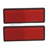 Universal Motorcycle Bike Scooter Rear Red Warning Reflector Reflective Plate for Harley Yamaha Suzuki Honda Chopper Cafe Racer