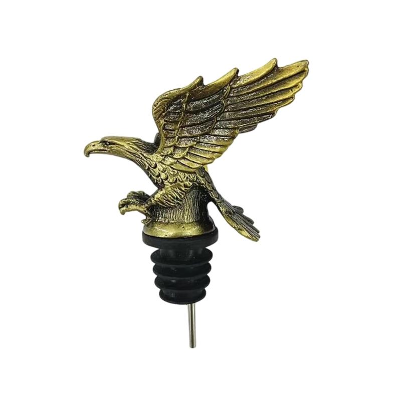Unique Hawks Head Metal Liquor Pourer With Ergonomic Grip Spill Safe Beverage Dispenser For Effortlessly Serving At Pubs