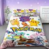 Pikachu Duvet Covers Pokemon Kids Cartoon Bedding Set Quilt Cover Twin Full Bedroom Bed Decor for Teens Best Gifts Comfortable