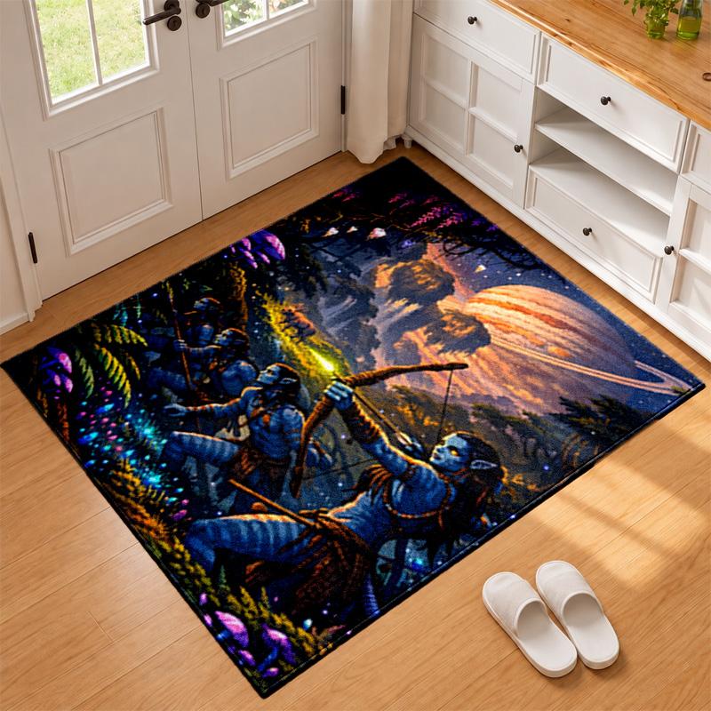 Avatar Carpet Door Mat for Living Room or Bedroom Protective Mat Under Chair Office Decoration Christmas Gift Birthday Present