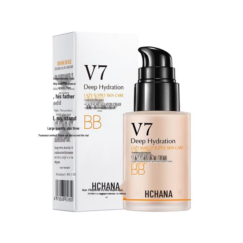 Han Chan V7 Lazy Nude Moisturizing BB Cream Cushion Foundation