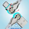 Double Bend Rotation Phone Charging Cable Type C/micro USB Elbow Data Line  Phone Accessories