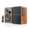 Edifier R1280Ts 2 juostų lentyninės kolonėlės (Pora) - Stereo aktyvios kolonėlės, artimo lauko studijiniai monitoriai, medinės - 42W RMS su žemų dažnių garsiakalbio linijiniu išėjimu