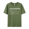 Gifts For Skiers Procrastiskiing Funny Skiing Printed On Luxury Designer Tshirts Cotton Unisex Tshirt Tee Shirt Fashionable