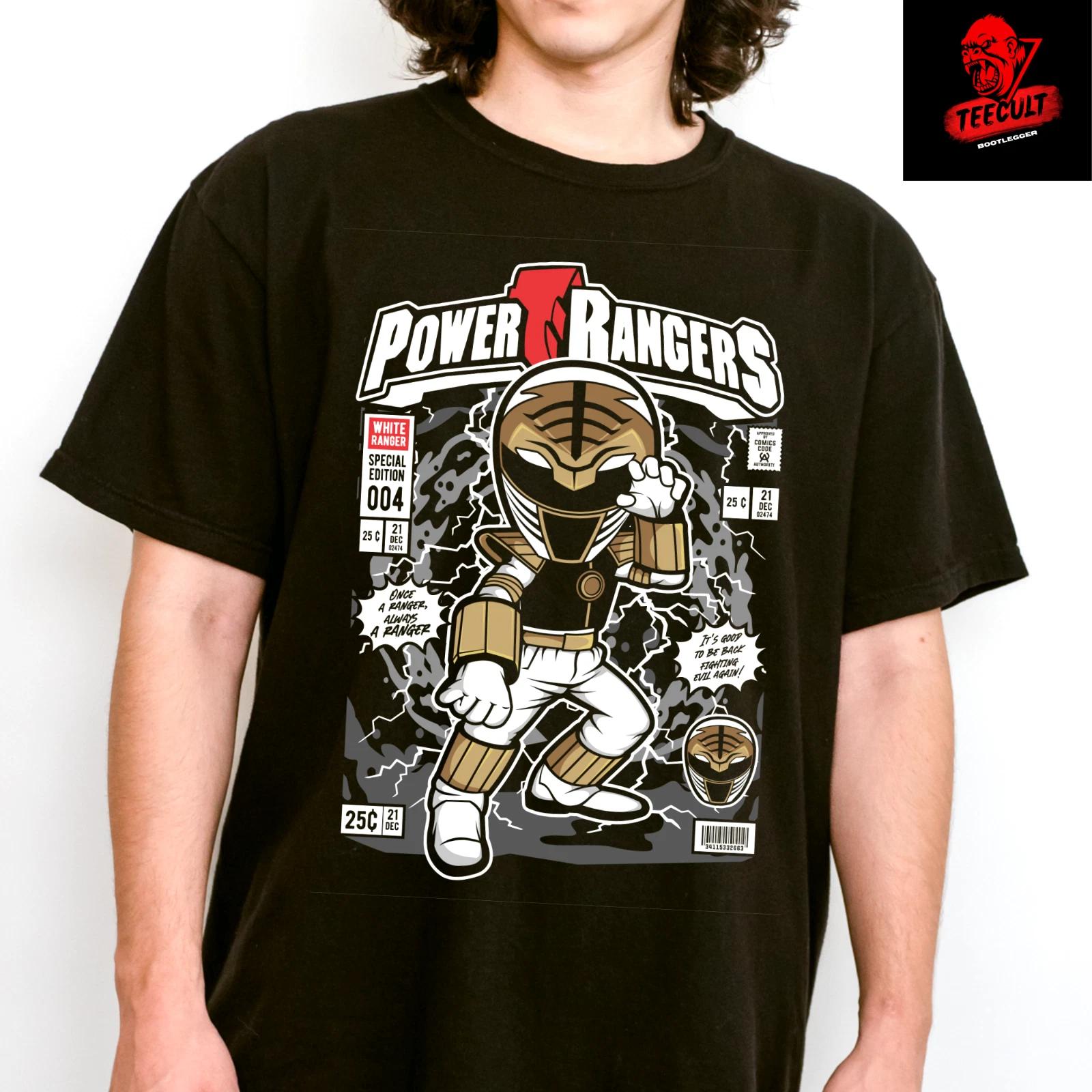 Men s and Women s T-shirts The Power Rangers Cult Character Funko Pop Unisex Cotton XXXXL