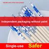 Premium Bamboo Disposable Chopsticks - Individually Packaged Blue and White Porcelain Chopsticks - 20/50/100 Pairs - Home, Hotel, Outdoor Use