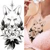 Cooler Wolf Schwarzes Temporäres Tattoo Sexy Mädchen Schlange Fake Katze Löwe Tattoo Aufkleber Für Frauen Erwachsene Geometrie Körperkunst Tattoos Papier