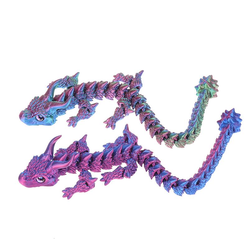 1 Piece Desk Ornament Toy New 3D Print Akatsuki Magic Dragon Model Multi-Joint Movable Creative Table Home Decoration Gift