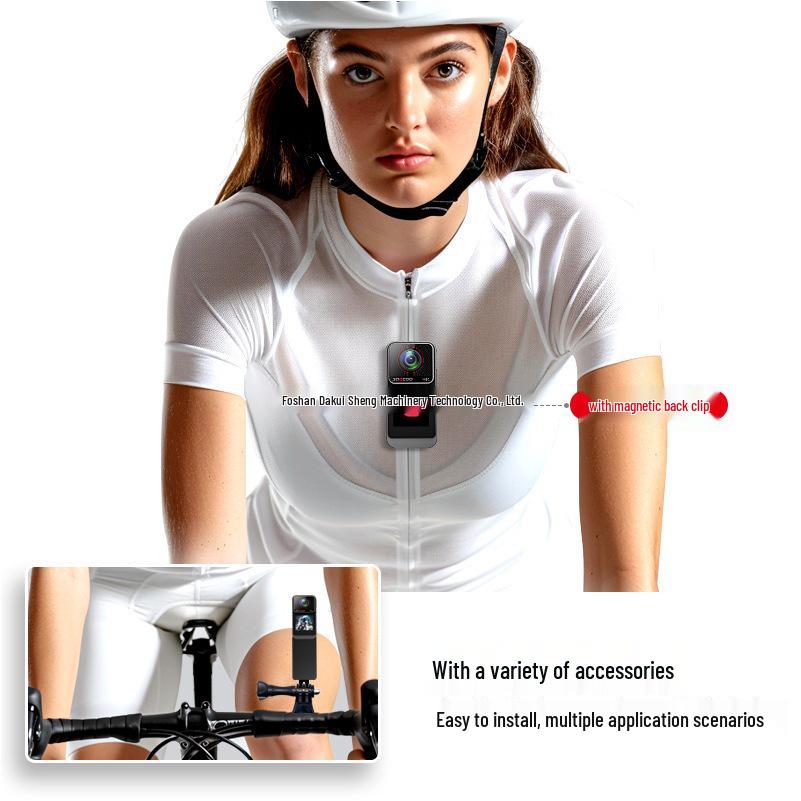 4K HD Motorcycle Helmet Camera: 360° Panoramic Chest & Dash Cam for Vlogging