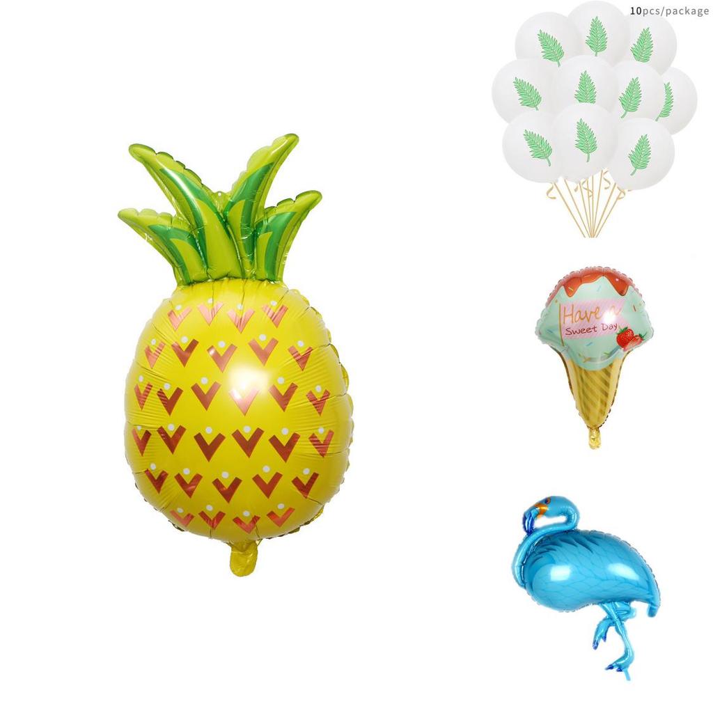 Hawaiian Pineapple Flamingo Aluminum Foil Balloon For Wedding Party Decorations