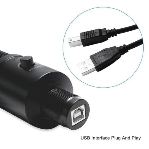 MICVISTA USB Microphone ? Metal Condenser Recording ? Microphone Tripod ? For Laptop Mac or Windows ? Cardioid Studio Recording Vocals, Voice-Overs, S