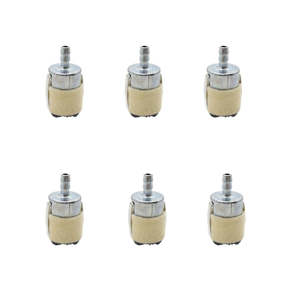 6pcs 125-527 Fuel Filter for ECHO String Trimmer SRM210 GT200 SRM225 SRM210 SRM2100 GT225 PAS225 PB200 Fit Chainsaw Brush Cutter