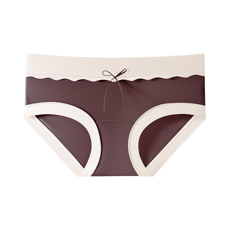 Female Summer 10A Mulberry Silk Antibacterial Crotch Breathable Bag Hip Stretch No Trace Briefs