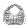 Cotton bag women's summer new fashion niche design messenger bag portable plaid dumpling bag