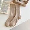 Woolen Women's Autumn and Winter Warm Mid-calf Socks, Fleece and Thickened Pile Socks, Winter Postpartum Socks, Floor Socks