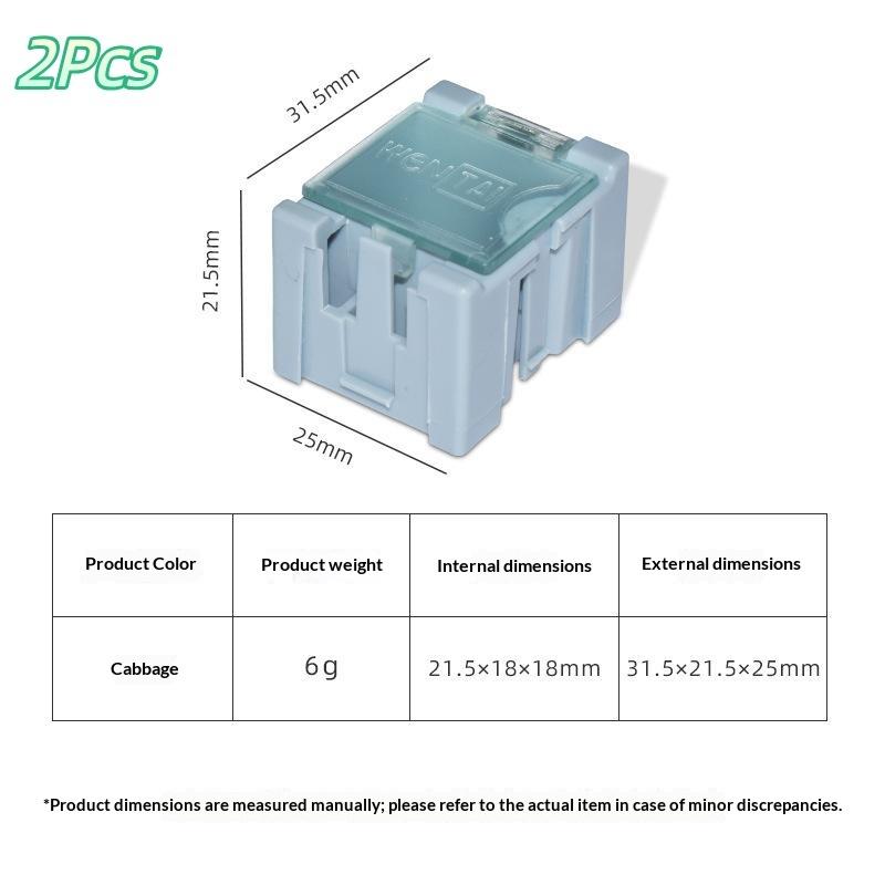 1/2 Pcs Smd Smt Ic Electronic Component Mini Storage Box For Small Parts Jewelry Diy Tools