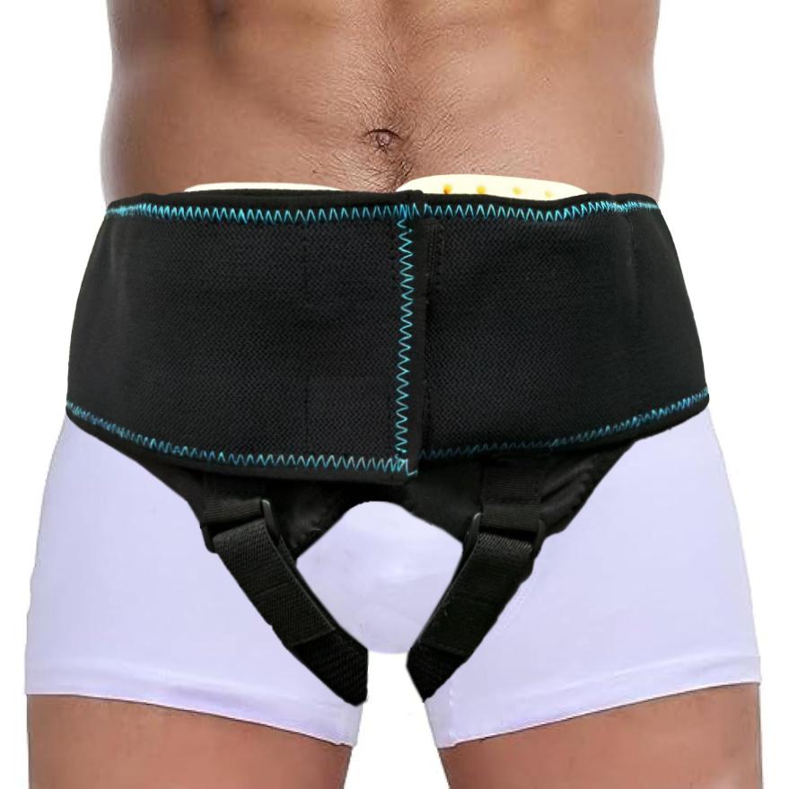 Yanbiguo Inguinal Hernia Support Belt For Men&Women, Small Intestine/Oblique Hernia Pressure Adjustable Band For Waist 75-120Cm