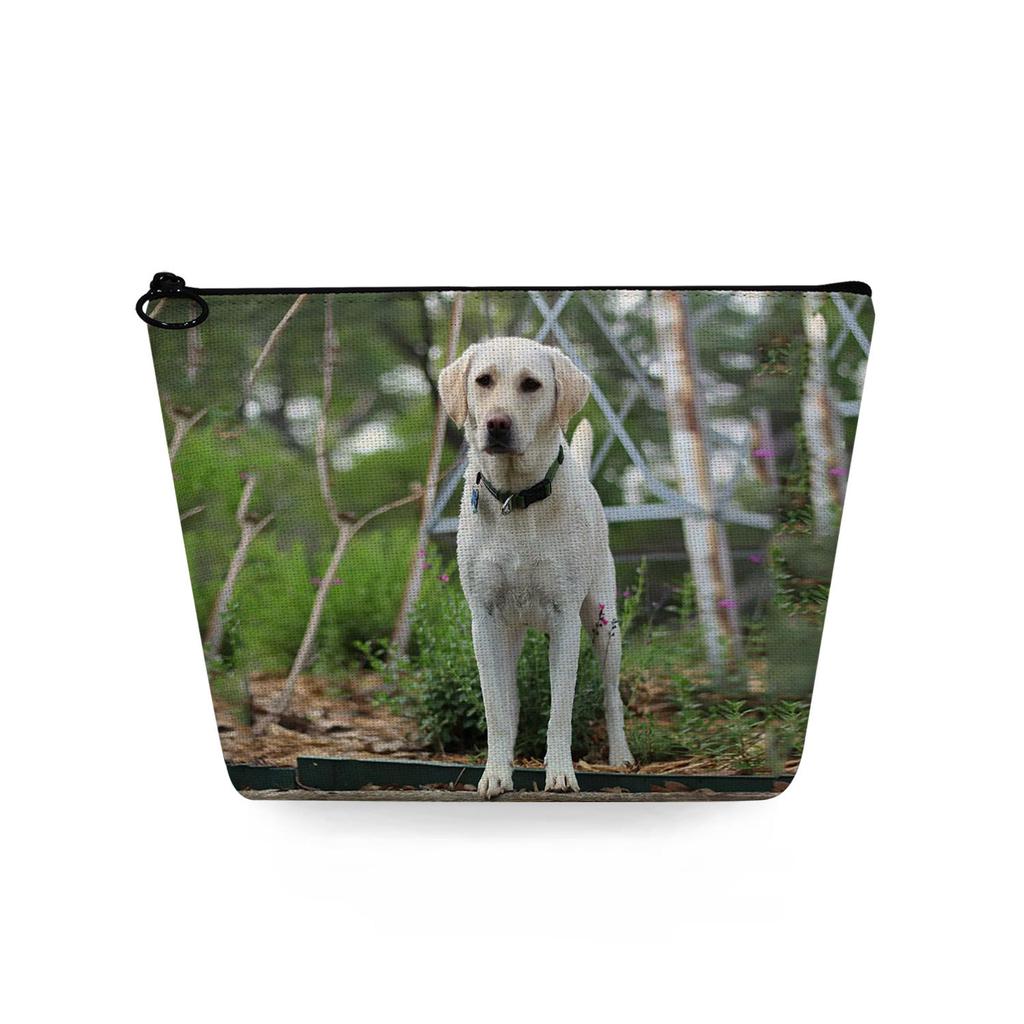 Women Dog Print Cosmetic Bag Toiletries Organize Travel Storage Case 6783