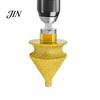 Quartz Drill Bit Diamond Chamfering for Grinder, 4-in-1 Hole Saw, Beveling Grinding Head Arc Trimming Chamfering/Hole Enlarging/Polishing/Arc