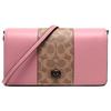 Dinky Logo Coated Canvas Crossbody Shoulder Bag Medium Women Bags Brown Yellow Pink 76368-V5P2P