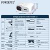 Qiangpu HD Android Smart Projector: Portable Voice-Activated Home Theater for Living Room Use