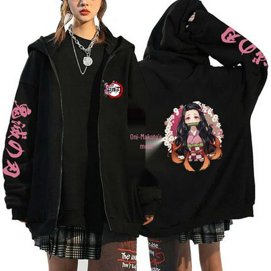 

Худи Demon Slayer x Hunter: Унисекс толстовка на молнии 4XL