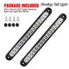 2PCS Amber 12-24V 15LED Flowing Water Turn Signal Light Rear Tail Light Bar Dynamic Flowing Indicator Stop Brake Light for Car