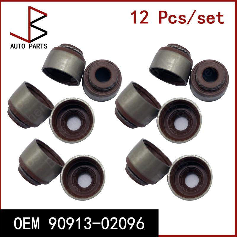 New 12 Pieces/set Valve Stem Seal Ring OEM 90913-02096 9091302096 90913 02096 for TOYOTA LAND CRUISER 100 1998-2008 for MAZDA