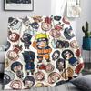 Naruto Print Flannel Blanket, Ultra Soft High Quality All Seasons Warm Throw, Home Decor Cozy Blanket, Perfect Christmas Gift