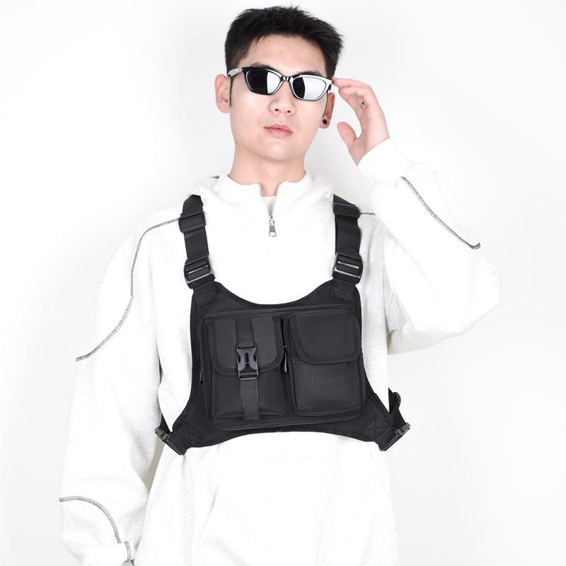 Men's Tactical Anti-Theft Chest Bag – Outdoor Vest Pack for Cycling Running & Sports Activities