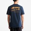 Timberland Casual Printed Breathable Short Sleeve T-Shirt Men Tops Deep-Sapphire-Blue A61HH-433