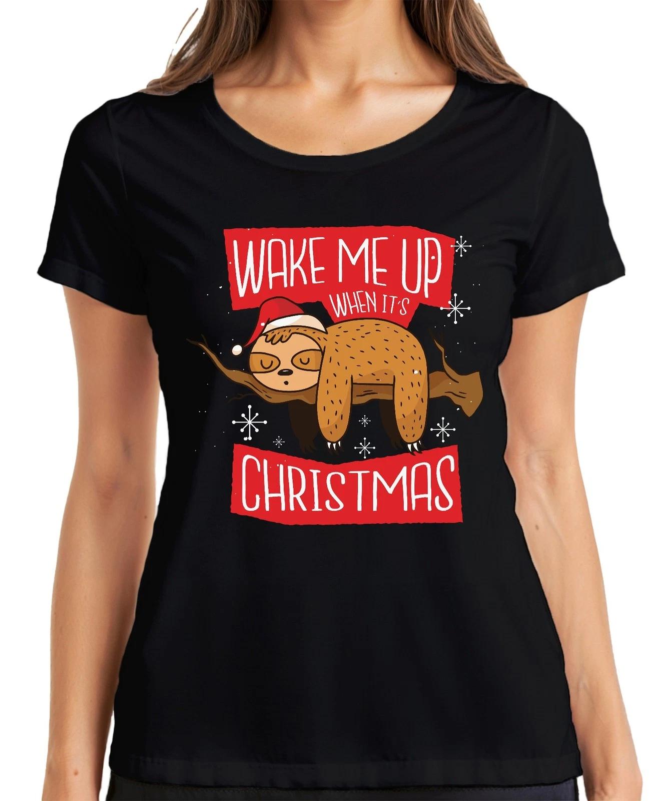 Wake me up when it s christmas Faultier - Weihnachten Weihnachtsgeschenk Christm XS