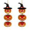 652F Halloween Door Sign Witch Pumpkin Window Door Party Background
