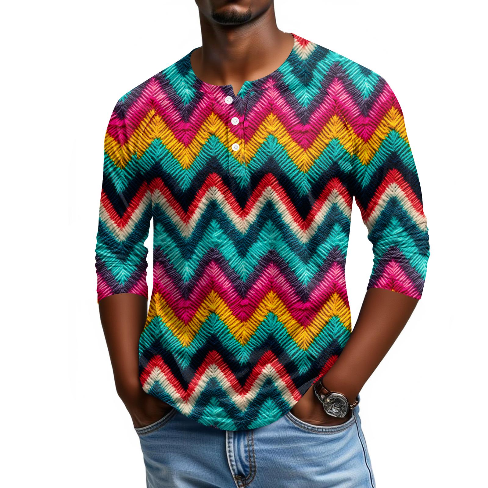 

Мужской топ с рукавом реглан и рукавом три четверти XL жёлтый