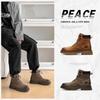 "2024 Autumn Genuine Leather Retro Martin Boots - High Top Casual Work Shoes"
