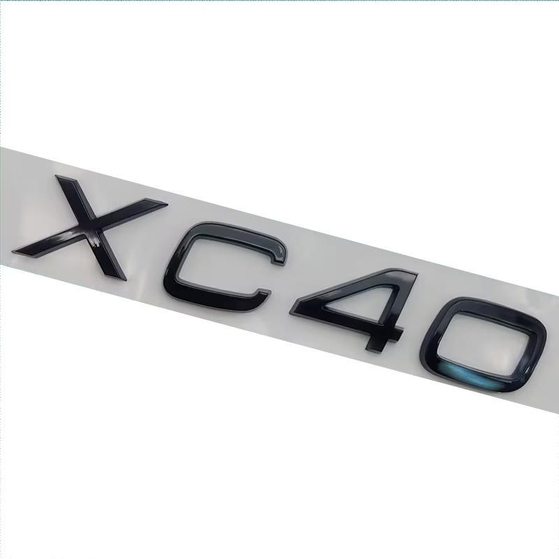 3D ABS Rear Trunk Letters Emblem For XC90 XC60 XC40 S90 S60 S40 AWD Car Styling Badge Chrome Black Sticker Accessories