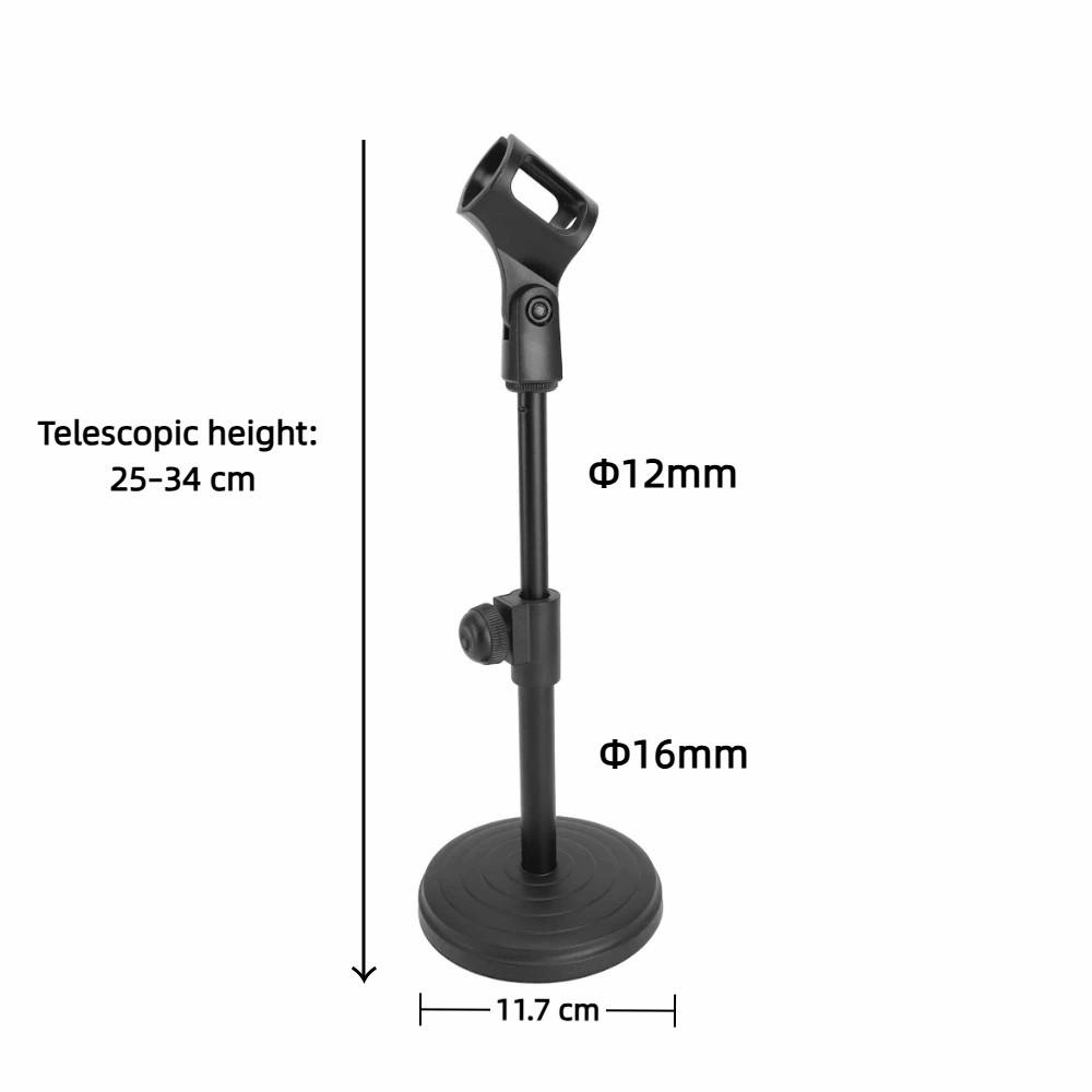 With Clip and Base Desk Lifting Mic Holder Conference Microphone Stand  for Meetings