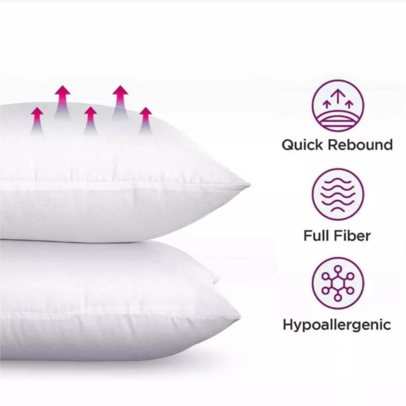 Hotel Style Square Pillow Insert With Thick Pp Cotton Filling For Bedroom Couch Lounge Decor