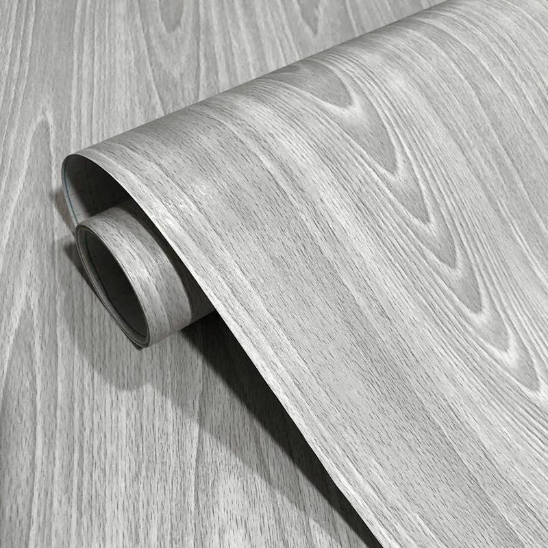 

Imitation Wood Grain Self-adhesive Wallpaper Bedroom Wardrobe Door Shoe Cabinet Old Furniture Decoration Sticker PVC Wallpaper 45X200CM
