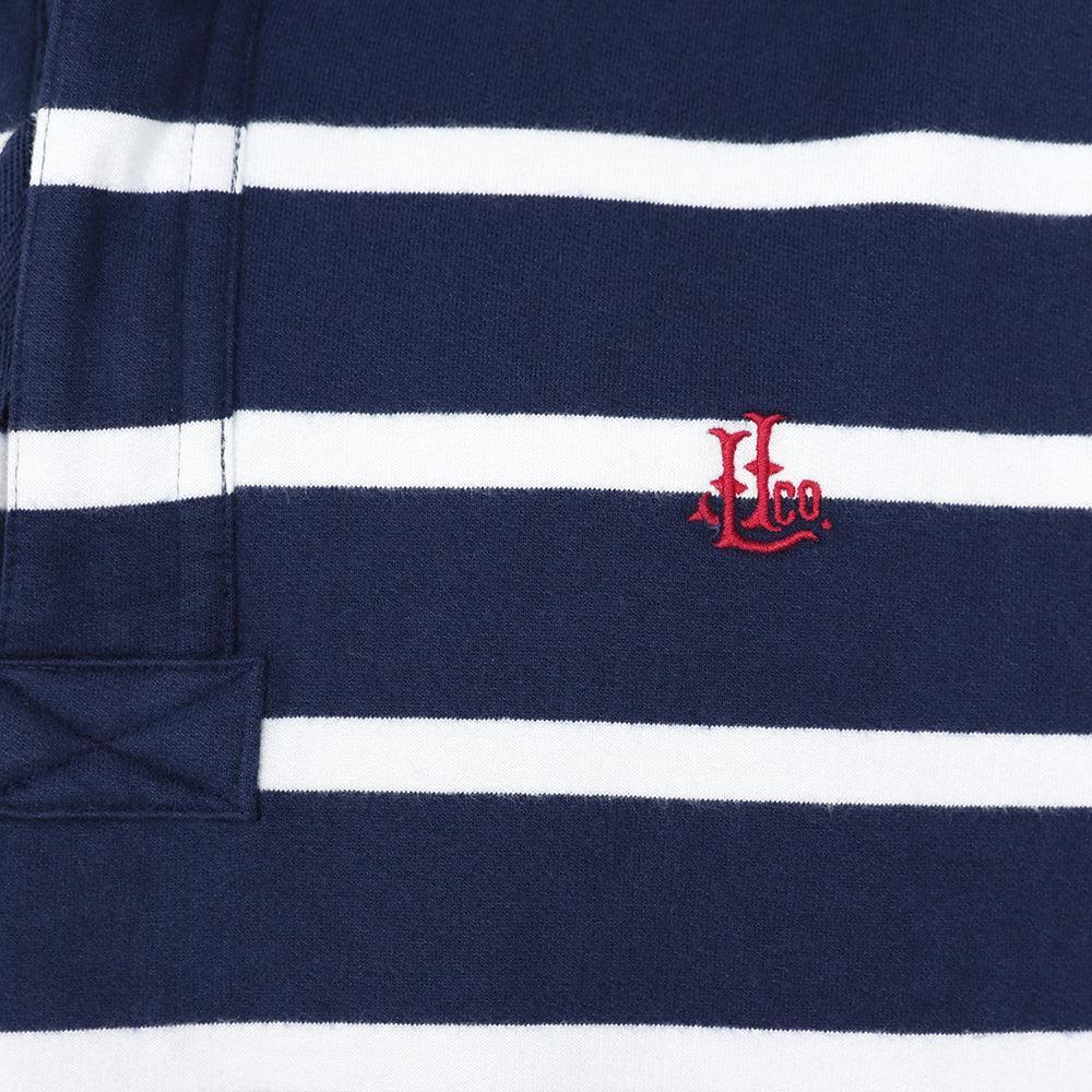 Lazy Jacks Mens Striped Quarter Zip Sweatshirt