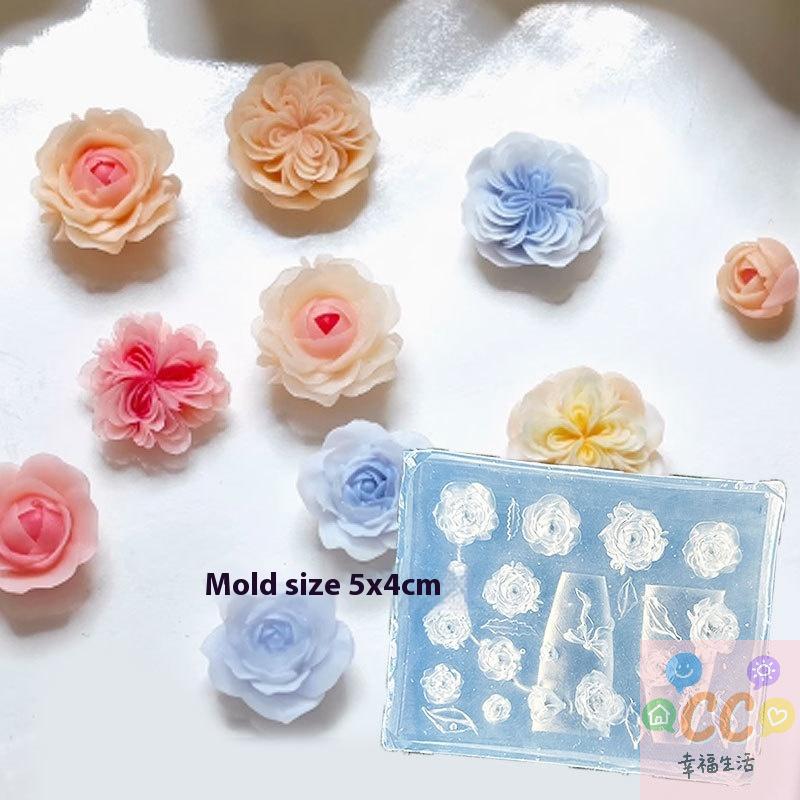 1Pc Chain Ice Flower Butterfly 3D Acrylic Mold Nail Art Decorations DIY Design Silicone Nails Mold