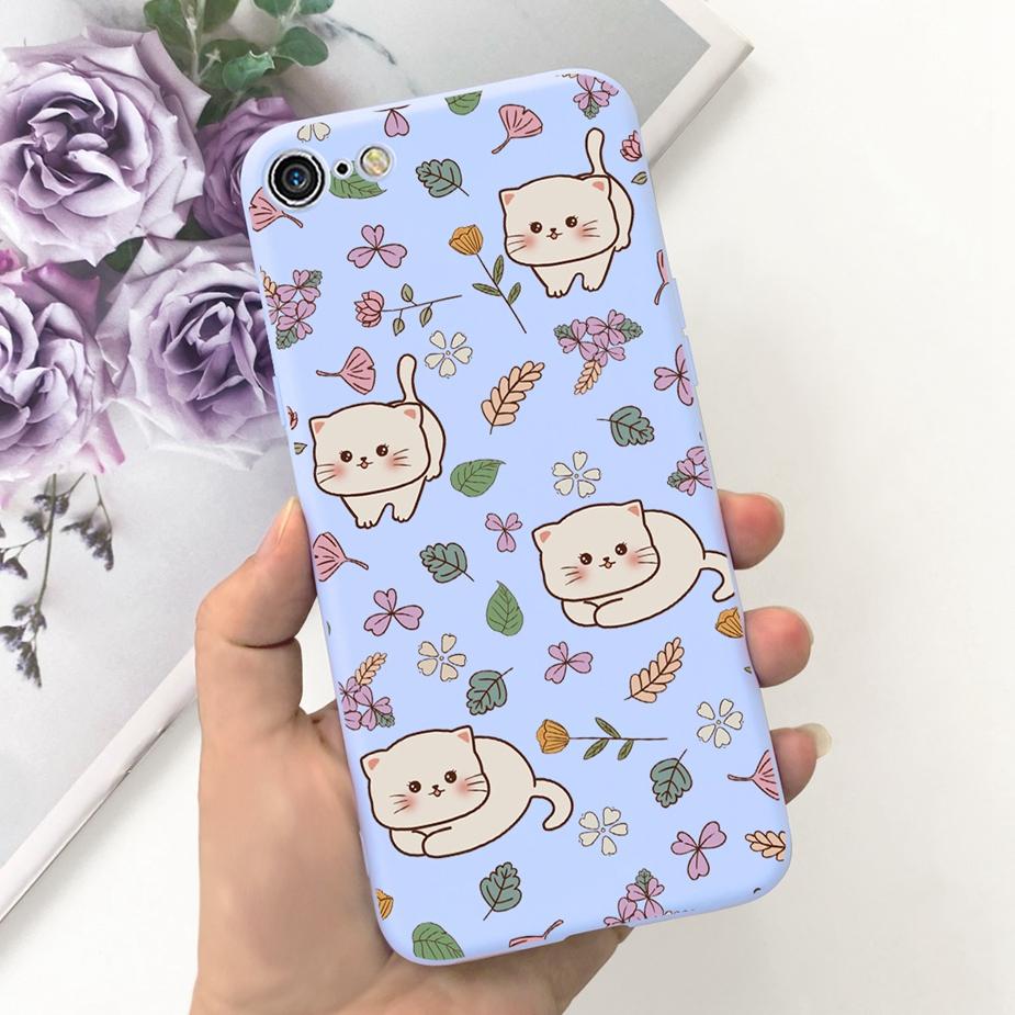 For Apple iPhone 7 8 Plus Case Cute Fashion Painted Back Cover Soft Silicone Phone Case For iPhone 8 Plus iPhone7 iPhone8 Bumper