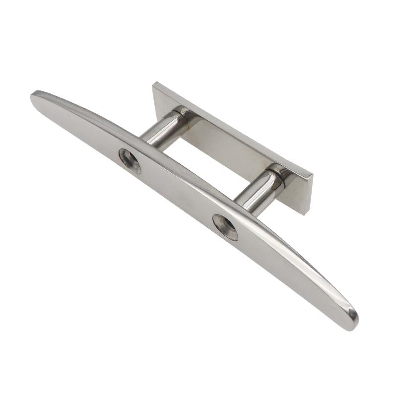 4/5/6/8/10 Zoll Niedrige Flache Klampe 316 Edelstahl Poliert Combo Mooring Klampe Für Marine boot Deck Seil Krawatte Yacht Zubehör