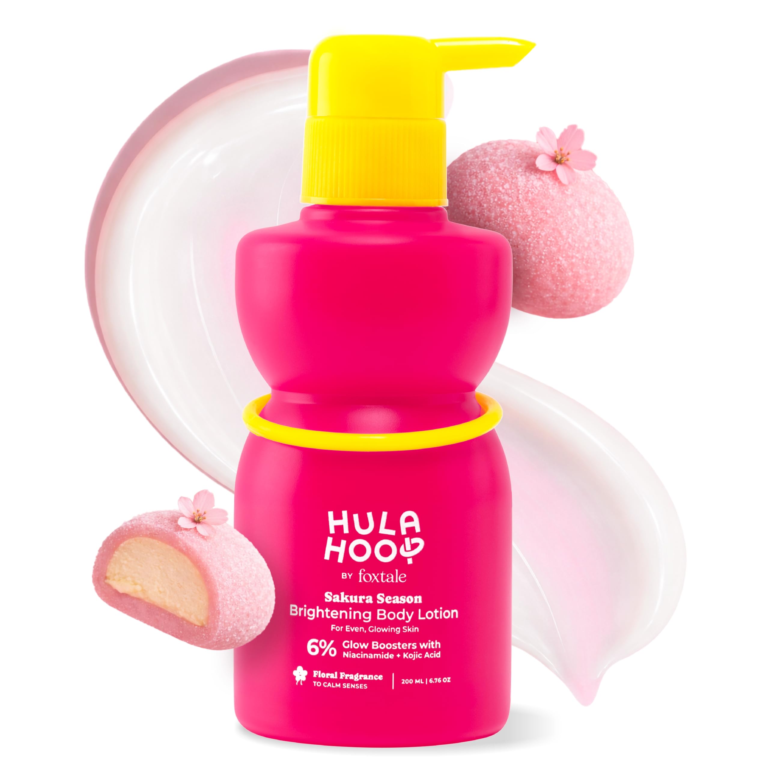 

Hula Hoop Brightening Body Lotion by Foxtale| Niacinamide + Kojic Acid + SPF30 | Moisturizes, Brightens, & Even Tones Skin | Prevents Tanning & Sun Da